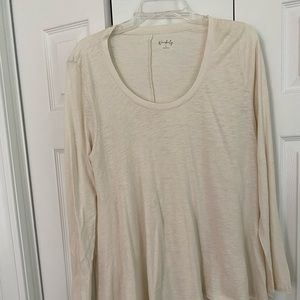 Wonderly Beige long sleeve jersey size large
